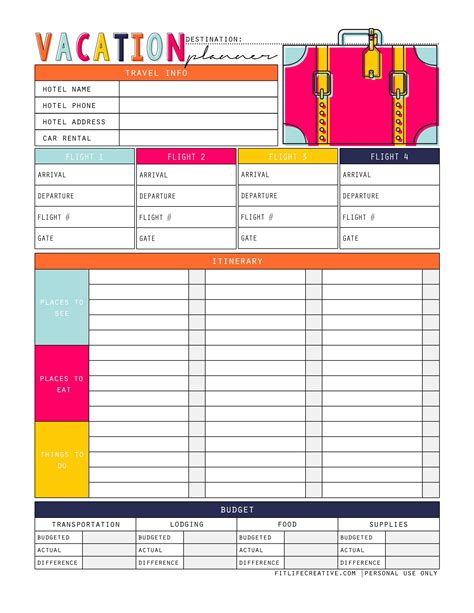 Vacation planner template. Things To Know About Vacation planner template. 